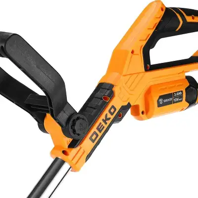 Триммер электрический Deko DKTR12 1х2.5Ач аккум. неразбор.штан. реж.эл.:леска/нож/диск