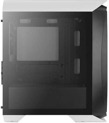 Корпус AeroCool Aero One Mini-G-WT-v1, черный/белый, mATX, Без БП (4710562752373)