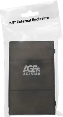 Внешний корпус для HDD/SSD AgeStar SUBCP1 SATA USB2.0 пластик черный 2.5