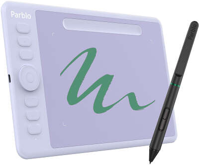 Графический планшет Parblo Intangbo S USB Type-C пурпурный