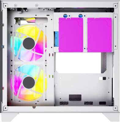 Корпус PowerCase Vision Micro, белый, mATX, Без БП (CVWM-L4)