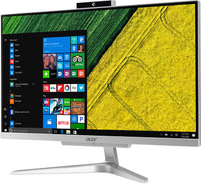 Моноблок Acer Aspire C22-320 21.5" FHD A9 9425/4/1000/R R5/WF/BT/Cam/Kb+Mouse/Endless OS,серебристый