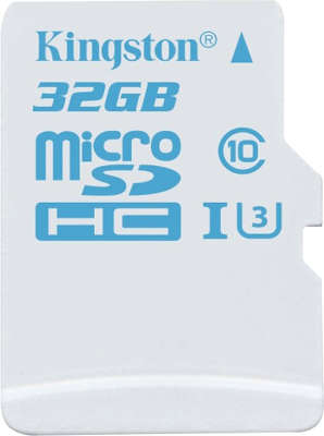 Карта памяти 32 Гб Micro SDHC Kingston Class 10 UHS-I U3 for Action Cameras [SDCAC/32GBSP]