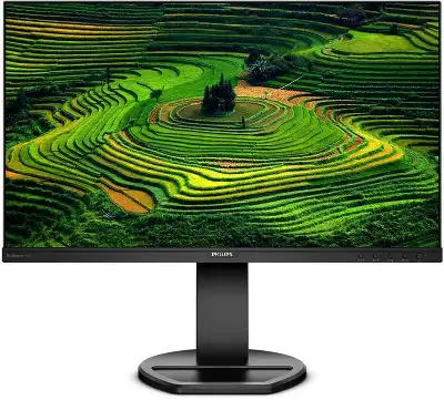 Монитор Philips 23.8" 241B8QJEB (00/01) черный IPS LED 16:9 DVI HDMI M/M матовая HAS Piv 1000:1 250cd 178гр/178гр 1920x1080 75Hz VGA DP FHD USB 4.97кг