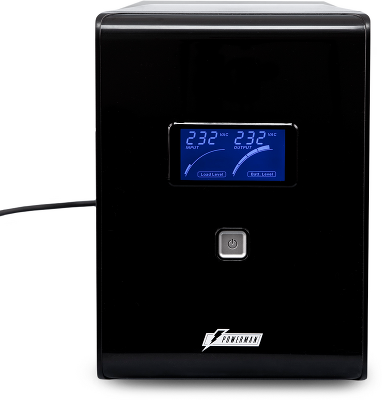 ИБП POWERMAN Smart Sine 2000, LCD, линейно-интерактивный, 2000ВА, 1400Вт, 4 евророзетки с резервным питанием, USB, батарея 12В 9Ач 2 шт., 380мм х 158мм х 198мм, 12.7 кг./ UPS POWERMAN Smart Sine 2000, LCD, line-interactive, 2000VA, 1400W, 4 eurosockets wi