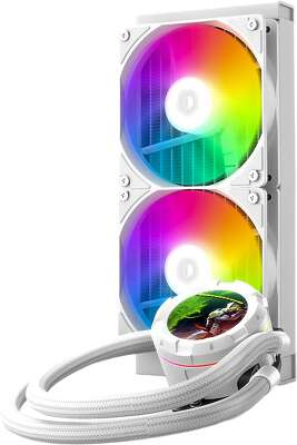 Жидкостная система охлаждения ID-Cooling SL240 XE WHITE /LCD SCREEN /300W /all Intel /all AMD
