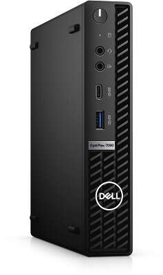 Компьютер Неттоп Dell OptiPlex 7090 Micro i7 10700T/16/512 SSD/R RX 640 4G/WF/BT/Kb+Mouse/W10Pro,черный