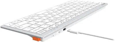 Клавиатура A4Tech Fstyler FBX51C белый USB беспроводная BT/Radio slim Multimedia для ноутбука (FBX51C WHITE)