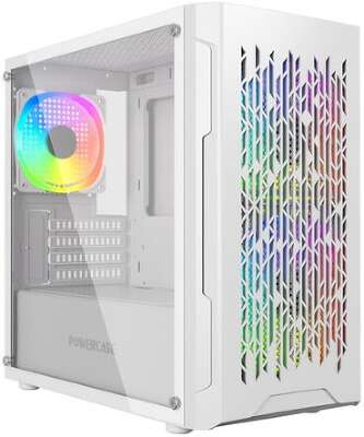 Корпус PowerCase Mistral Micro D3W ARGB, белый, mATX, без БП (CMMDW-A3)