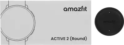 Смарт-часы Amazfit Active 2R A2437 Premium 43.9мм 1.32" AMOLED корп.серебристый рем.черный разм.брасл.:150-210мм (6970100377569)
