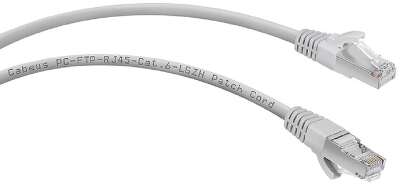 Cabeus PC-FTP-RJ45-Cat.6-3m-LSZH Патч-корд F/UTP, категория 6, 2xRJ45/8p8c, экранированный, серый, LSZH, 3м