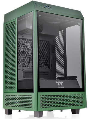 Корпус Thermaltake The Tower 100 Racing Green, зеленый, Mini-ITX, Без БП (CA-1R3-00SCWN-00)