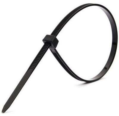 Стяжки CABLEXPERT NYT-200x3.6В черный (пластиковые, 200 мм х 3.6 мм, 100 шт.) (NYT-200x3.6B)