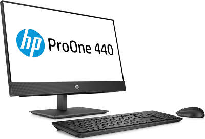 Моноблок HP ProOne 440 G4 23.8" FHD i5-8500T/8/1000/Multi/WF/BT/Cam/Kb+Mouse/W10Pro,черный (4NT86EA)