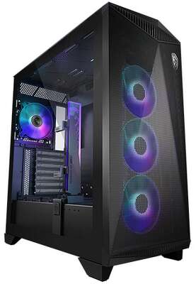 Корпус MSI MPG GUNGNIR 300R AIRFLOW Midi Tower, EATX ,2xUSB 3.2 Gen 1, 1xUSB 3.2 Gen2 Type-C, 4x120mm PWM ARGB Fan, ARGB+PWM Control Board, Tempered Glass Window