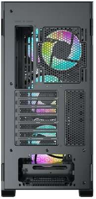 Корпус для ПК ACD Fort 279G ATX, Black, USB2.02+USB 3.0+HD audio, RGB FANs: 4 x 14cm, TGlass side cover, SPCC 0,9 mm., 9 слотов для жестких дисков (7+2)