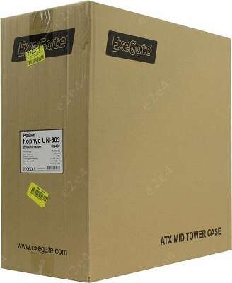 Корпус ExeGate UN-603, черный, ATX, 400W (EX269431RUS)