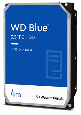 Жесткий диск Western Digital Blue HDD 3.5" SATA 4Tb, 5400rpm, 256MB buffer, WD40EZAX, 1 year