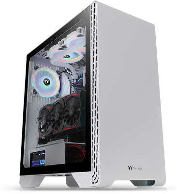 Корпус Thermaltake S300 TG Snow, белый, ATX, Без БП (CA-1P5-00M6WN-00)