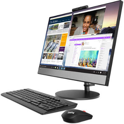 Моноблок Lenovo V530-22ICB 21.5" FHD i3-8100T/4/128 SSD/Multi/WF/BT/Cam/Kb+Mouse/W10Pro,черный