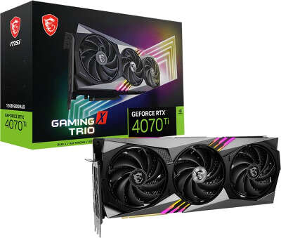 Видеокарта MSI NVIDIA nVidia GeForce RTX 4070Ti GAMING X TRIO 12Gb DDR6X PCI-E HDMI, 3DP
