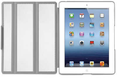 Чехол Macally BookStand Hardshell Flexible для iPad 2/3/4, белый [BOOKSTANDDB-3W]