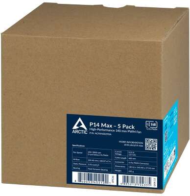 Вентилятор корпусной ARCTIC P14 Max (Black)  - 5 Pack (ACFAN00290A) 