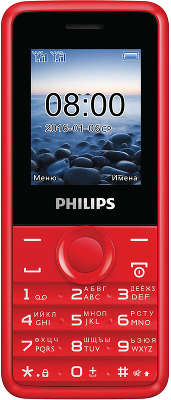 Мобильный телефон Philips E103 Dual Sim, Red
