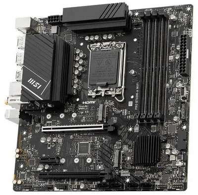 Материнская плата MSI PRO B760M-A WIFI (LGA1700/B760/4xDDR5/mATX/RAID/HDMI, DP) (PRO B760M-A WIFI)