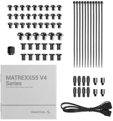 Корпус Deepcool Matrexx 55 V4 черный без БП ATX 7x120mm 2x140mm 2xUSB3.0 audio bott PSU