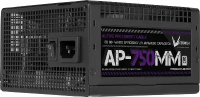 Блок питания Formula ATX 750W AP-750ММ 80 PLUS WHITE (20+4pin) APFC 120mm fan 6xSATA RTL