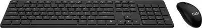 Клавиатура + мышь MSI FORGE K200 W COMBO MS-8ZA4 клав:черный мышь:черный USB беспроводная Bluetooth/Радио (S11-43RU304-Y92)