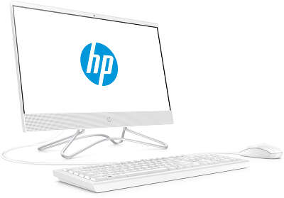 Моноблок HP 22-c0013ur 21.5" FHD Silver J5005/4/500/WF/BT/Cam/Kb+Mouse/W10,белый (4GV19EA)