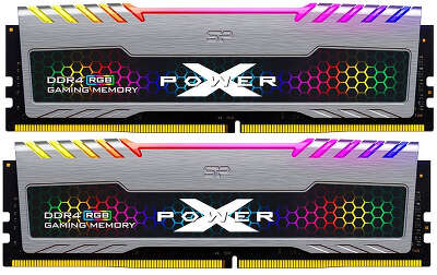 Набор памяти DDR4 UDIMM 2x16Gb DDR3200 Silicon Power XPOWER Zenith RGB (SP032GXLZU320BDB)