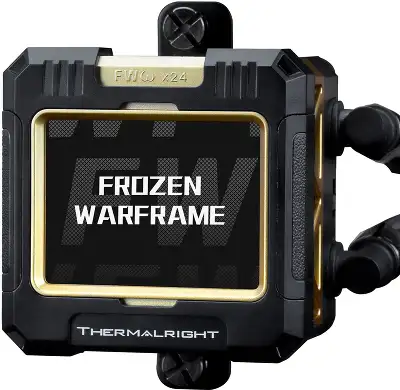 Система водяного охлаждения Thermalright Frozen Warframe 280 ARGB Soc-AM5/AM4/1200/1700/1851 черный 4-pin 29.8dB Al LCD Ret (F-WFRAME-280-BL-ARGB)