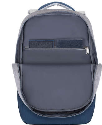 Рюкзак для ноутбука 17.3" RIVA 7567, серый/синий