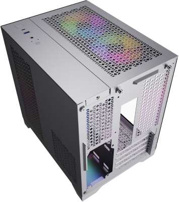 Корпус PowerCase Vision Micro, белый, mATX, Без БП (CVWM-L4)