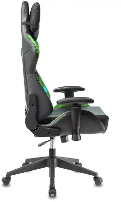 Кресло игровое Zombie VIKING 5 AERO черный/салатовый эко.кожа с подголов. крестов. пластик