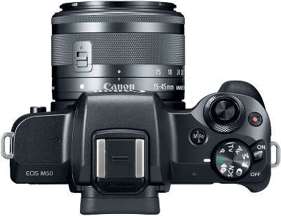 Цифровая фотокамера Canon EOS-M50 Black Kit (EF-M 15-45 мм f/3.5-6.3 IS STM)