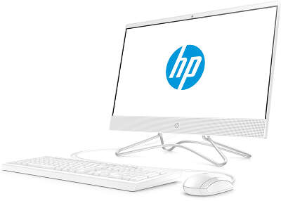 Моноблок HP 22-c0027ur 21.5" FHD i3-8130U/8/1000/128 SSD/GF MX110 2G/WF/BT/Cam/Kb+Mouse/W10,белый (4GQ79EA)