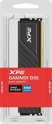 Память DDR4 16GB 3600MHz A-Data AX4U360016G18I-SBKD35 XPG Gammix D35 RTL Gaming PC4-28800 CL18 DIMM 288-pin 1.35В dual rank с радиатором Ret