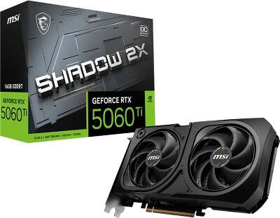 Видеокарта PCIE16 RTX5060TI 16GB RTX 5060 Ti 16G SHADOW 2X OC PLUS MSI