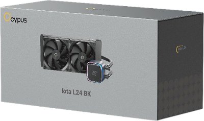 Система водяного охлаждения Ocypus Iota L24 BK, 240mm, Display Pump, 2x120mm FDB fans, LGA115X/1200/1700/18XX, AM4/AM5