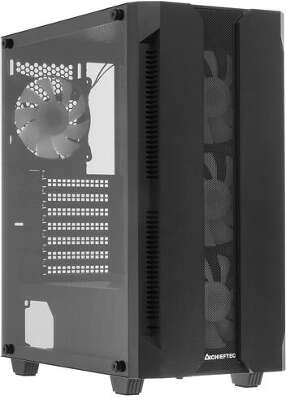 Корпус Chieftec Hunter, черный, ATX, Без БП (GS-01B-OP)