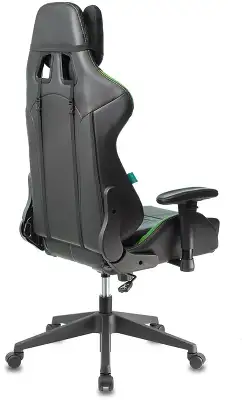 Кресло игровое Zombie VIKING 5 AERO черный/салатовый эко.кожа с подголов. крестов. пластик