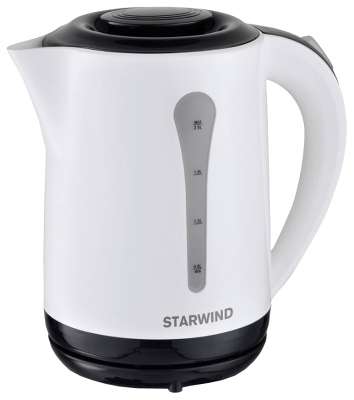 Чайник Starwind SKP2212 2.5л. белый/черный (корпус: пластик)