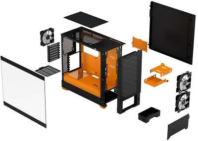 Корпус Design Pop Air RGB Orange Core TG Clear Tint (FD-C-POR1A-05) Fractal Design