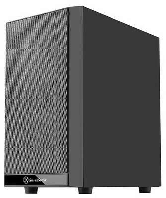 Корпус Silverstone SST-PS15B-PRO Precision Mini Tower Micro ATX Computer Case, tempered glass, 2x 120mm ARGB, 1x ARGB Controller, black