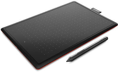 Графический планшет Wacom One by Small USB черный/красный