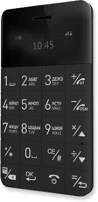 Мобильный ультратонкий телефон ELARI CardPhone (черный)